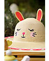 FlapJackKids Cappello di Paglia Anti-UV SPF 50+ - Coniglietto Cappelli Estivi