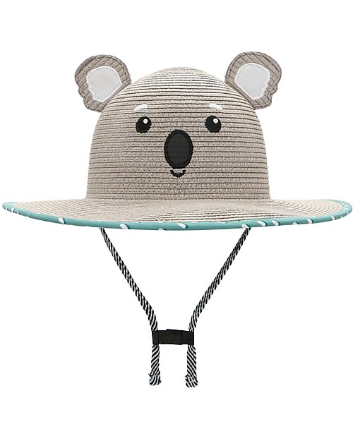 FlapJackKids Cappello di Paglia Anti-UV SPF 50+ - Koala Cappelli Estivi
