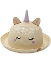 FlapJackKids Cappello di Paglia Anti-UV SPF 50+ - Unicorno Cappelli Estivi