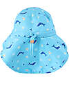 FlapJackKids Cappello Estivo con Paracollo - Anti-UV SPF50+ - Balena/Polpo Cappelli Estivi