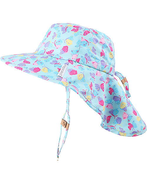 FlapJackKids Cappello Estivo con Paracollo - Anti-UV SPF50+ - Farfalla Cappelli Estivi