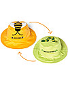FlapJackKids Cappello Estivo Reversibile Anti-UV SPF 50+, Ape+Bruco - 100% cotone Cappelli Estivi