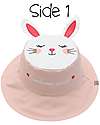FlapJackKids Cappello Estivo Reversibile Anti-UV SPF 50+ - Bunny+Deer - 100% Cotone Cappelli Estivi