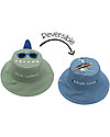 FlapJackKids Cappello Estivo Reversibile Anti-UV SPF 50+ - Dino+Dinosauro Surfista - 100% Cotone Cappelli Estivi