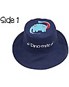 FlapJackKids Cappello Estivo Reversibile Anti-UV SPF 50+, Dinosauri - 100% cotone Cappelli Estivi