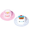FlapJackKids Cappello Estivo Reversibile Anti-UV SPF 50+, Gelato+Cupcake - 100% cotone Cappelli Estivi
