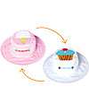 FlapJackKids Cappello Estivo Reversibile Anti-UV SPF 50+, Gelato+Cupcake - 100% cotone Cappelli Estivi