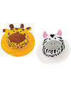FlapJackKids Cappello Estivo Reversibile Anti-UV SPF 50+, Giraffa+Zebra - 100% cotone Cappelli Estivi