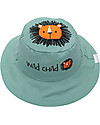 FlapJackKids Cappello Estivo Reversibile Anti-UV SPF 50+ Leone+Bradipo - 100% cotone Cappelli Estivi