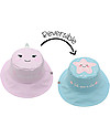 FlapJackKids Cappello Estivo Reversibile Anti-UV SPF 50+ - Narvalo+Stella Marina - 100% Cotone Cappelli Estivi