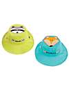 FlapJackKids Cappello Estivo Reversibile Anti-UV SPF 50+, Orsetto Lavatore+Volpe - 100% cotone Cappelli Estivi