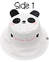 FlapJackKids Cappello Estivo Reversibile Anti-UV SPF 50+ - Panda+Koala - 100% Cotone - Nuovo Design Cappelli Estivi