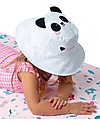 FlapJackKids Cappello Estivo Reversibile Anti-UV SPF 50+ - Panda+Koala - 100% Cotone - Nuovo Design Cappelli Estivi