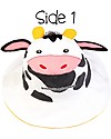 FlapJackKids Cappello Estivo Reversibile Anti-UV SPF 50+ Papera+Mucca - 100% cotone Cappelli Estivi