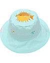 FlapJackKids Cappello Estivo Reversibile Anti-UV SPF 50+ Pesce+Medusa - 100% cotone Cappelli Estivi
