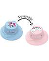 FlapJackKids Cappello Estivo Reversibile Anti-UV SPF 50+ - Rainbow+Unicorn - 100% Cotone Cappelli Estivi