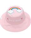 FlapJackKids Cappello Estivo Reversibile Anti-UV SPF 50+ - Rainbow+Unicorn - 100% Cotone Cappelli Estivi