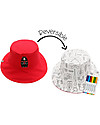 FlapJackKids Cappello Estivo Reversibile da Colorare con Pennarelli - 100% Cotone - Orso Cappelli Estivi