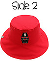 FlapJackKids Cappello Estivo Reversibile da Colorare con Pennarelli - 100% Cotone - Orso Cappelli Estivi