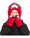 FlapJackKids Cappello Invernale Bimbo Reversibile Pile SPF 50 - Dino Cappelli Invernali