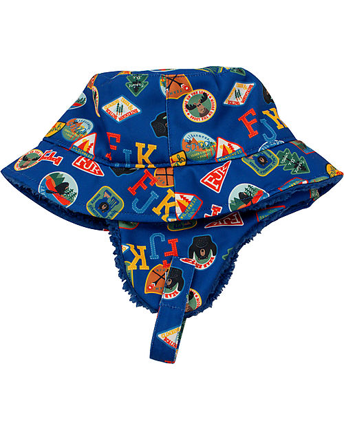 FlapJackKids Cappello Invernale Bucket - Patches - Morbido Tessuto Sherpa Cappelli Invernali