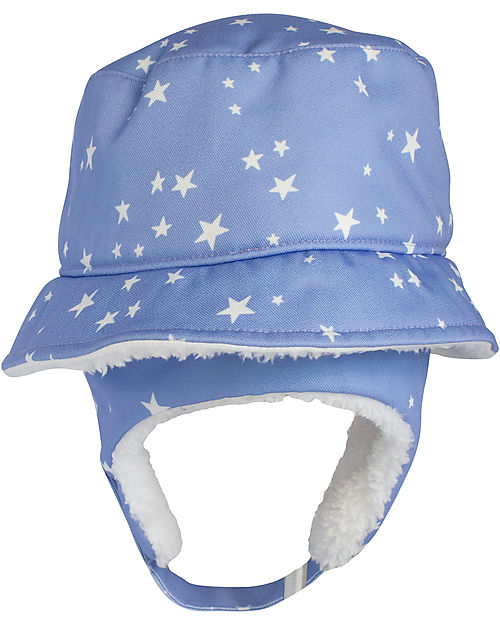 FlapJackKids Cappello Invernale Bucket - Stars - Morbido Tessuto Sherpa Cappelli Invernali