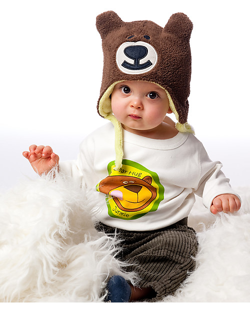 FlapJackKids Cappello Invernale Reversibile Anti-UV SPF 50+, Rana+Orso - 100% pile Cappelli Invernali