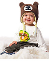 FlapJackKids Cappello Invernale Reversibile Anti-UV SPF 50+, Rana+Orso - 100% pile Cappelli Invernali