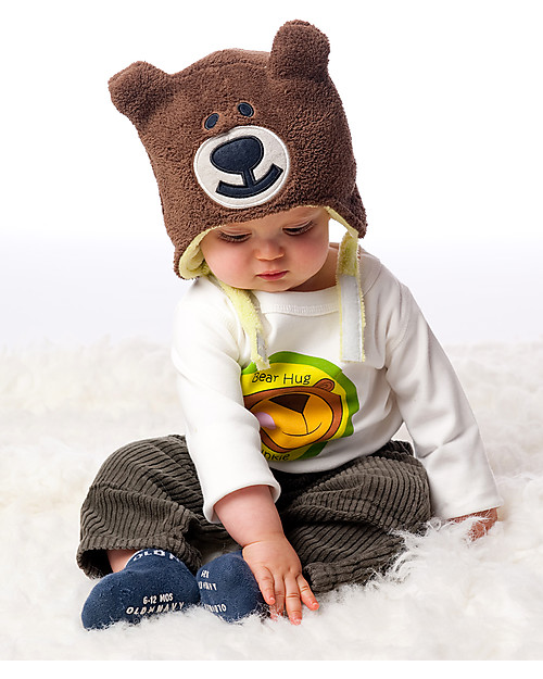 FlapJackKids Cappello Invernale Reversibile Anti-UV SPF 50+, Rana+Orso - 100% pile Cappelli Invernali