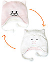 FlapJackKids Cappello Invernale Reversibile in Pile - Agnello+Gattino - Anti-UV SPF 50+ Cappelli Invernali