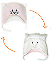 FlapJackKids Cappello Invernale Reversibile in Pile - Agnello+Gattino - Anti-UV SPF 50+ Cappelli Invernali