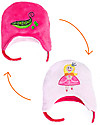 FlapJackKids Cappello Invernale Reversibile in Pile - Principessa+Pisellini - Anti-UV SPF 50+ Cappelli Invernali