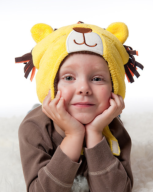 FlapJackKids Cappello Invernale Reversibile Pile SPF 50 - Leone/Scimmietta Cappelli Invernali