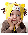 FlapJackKids Cappello Invernale Reversibile Pile SPF 50 - Leone/Scimmietta Cappelli Invernali