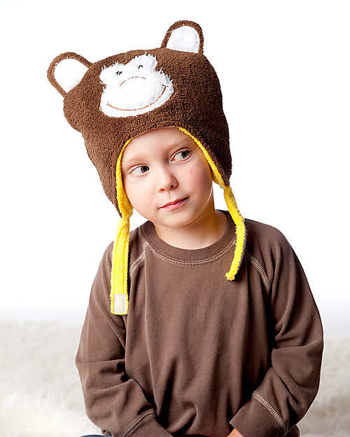 FlapJackKids Cappello Invernale Reversibile Pile SPF 50 - Leone/Scimmietta Cappelli Invernali