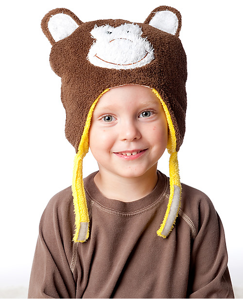 FlapJackKids Cappello Invernale Reversibile Pile SPF 50 - Leone/Scimmietta Cappelli Invernali