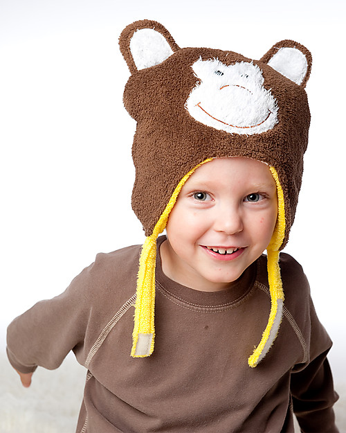 FlapJackKids Cappello Invernale Reversibile Pile SPF 50 - Leone/Scimmietta Cappelli Invernali