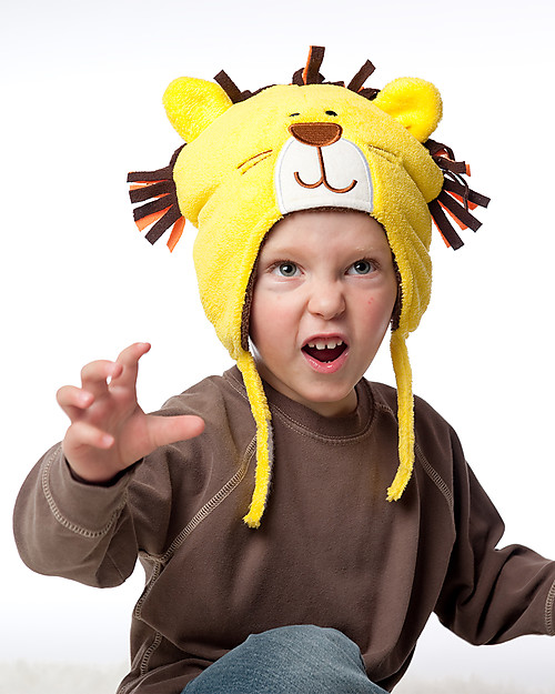 FlapJackKids Cappello Invernale Reversibile Pile SPF 50 - Leone/Scimmietta Cappelli Invernali