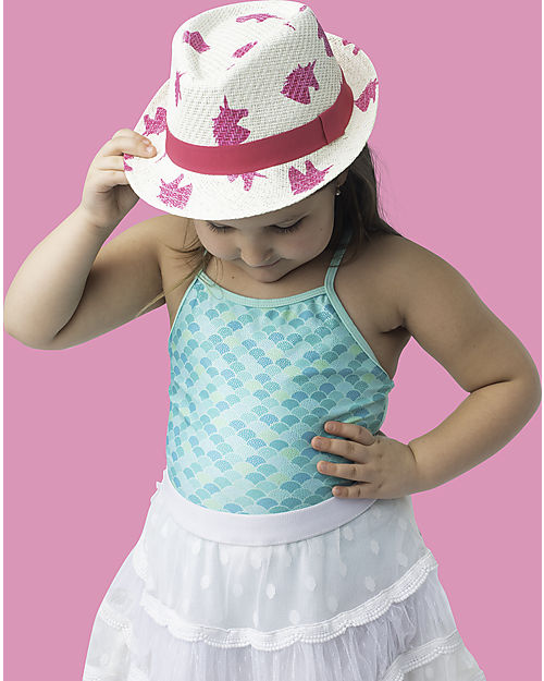 FlapJackKids Cappello Modello Fedora - Unicorno Cappelli Estivi