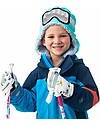 FlapJackKids Cappello Reversibile Tessuto Sherpa - Lupo + Occhiali da Sci - Ultra Morbido Cappelli Invernali