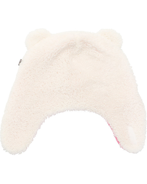 FlapJackKids Cappello Reversibile Tessuto Sherpa - Orso Polare + Occhiali da Sci - Ultra Morbido Cappelli Invernali