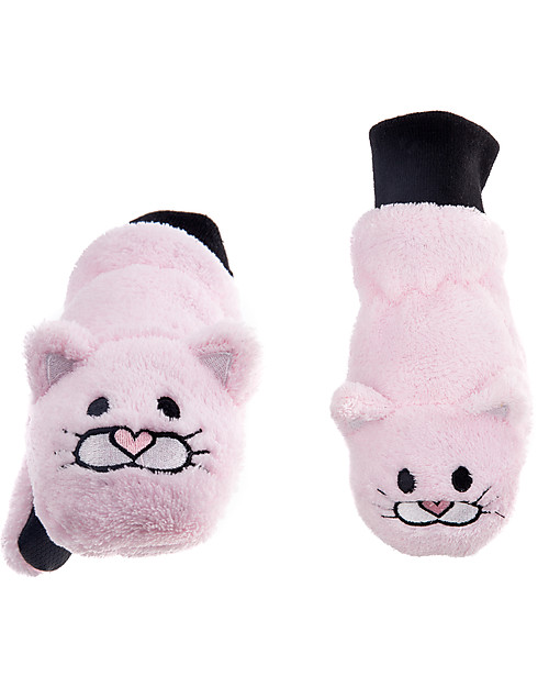 FlapJackKids Guanti-Pupazzo Gattino in Caldissimo Pile, 2-6 anni Guanti