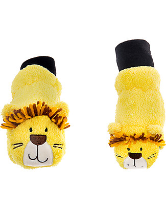 FlapJackKids Guanti-Pupazzo Leoncino in Caldissimo Pile, 2-6 anni Guanti e Muffole