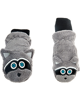 FlapJackKids Guanti-Pupazzo Orsetto Lavatore in Caldissimo Pile, 2-6 anni null
