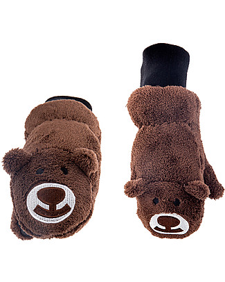 FlapJackKids Guanti-Pupazzo Orso in Caldissimo Pile, 2-6 anni null
