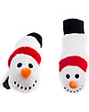 FlapJackKids Guanti-Pupazzo Pupazzo di Neve in Caldissimo Pile , 2-6 anni Guanti