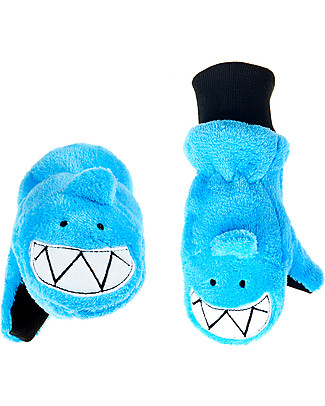 FlapJackKids Guanti-Pupazzo Squalo in Caldissimo Pile, 2-6 anni null