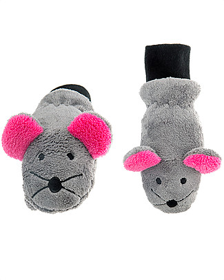 FlapJackKids Guanti-Pupazzo Topino in Caldissimo Pile, 2-6 anni Guanti
