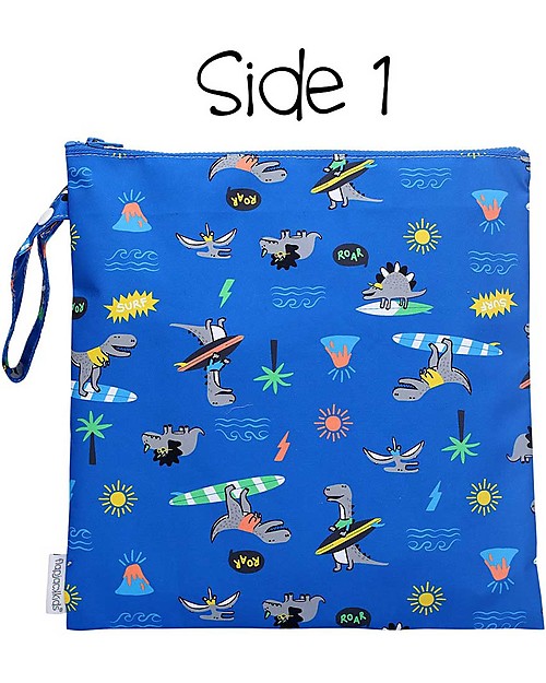 FlapJackKids Pochette Impermeabile Porta Costume - Dino Trousse e Pochette