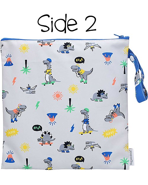 FlapJackKids Pochette Impermeabile Porta Costume - Dino Trousse e Pochette